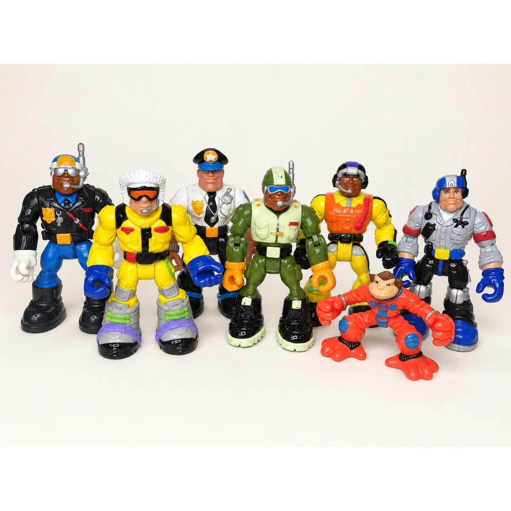 Fisher Price Rescue Heroes Vintage Action Figure Lot of 7 Billy Blazes 1990s